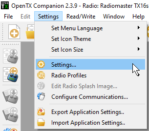 Open Settings by navigating to the corresponding menu.
